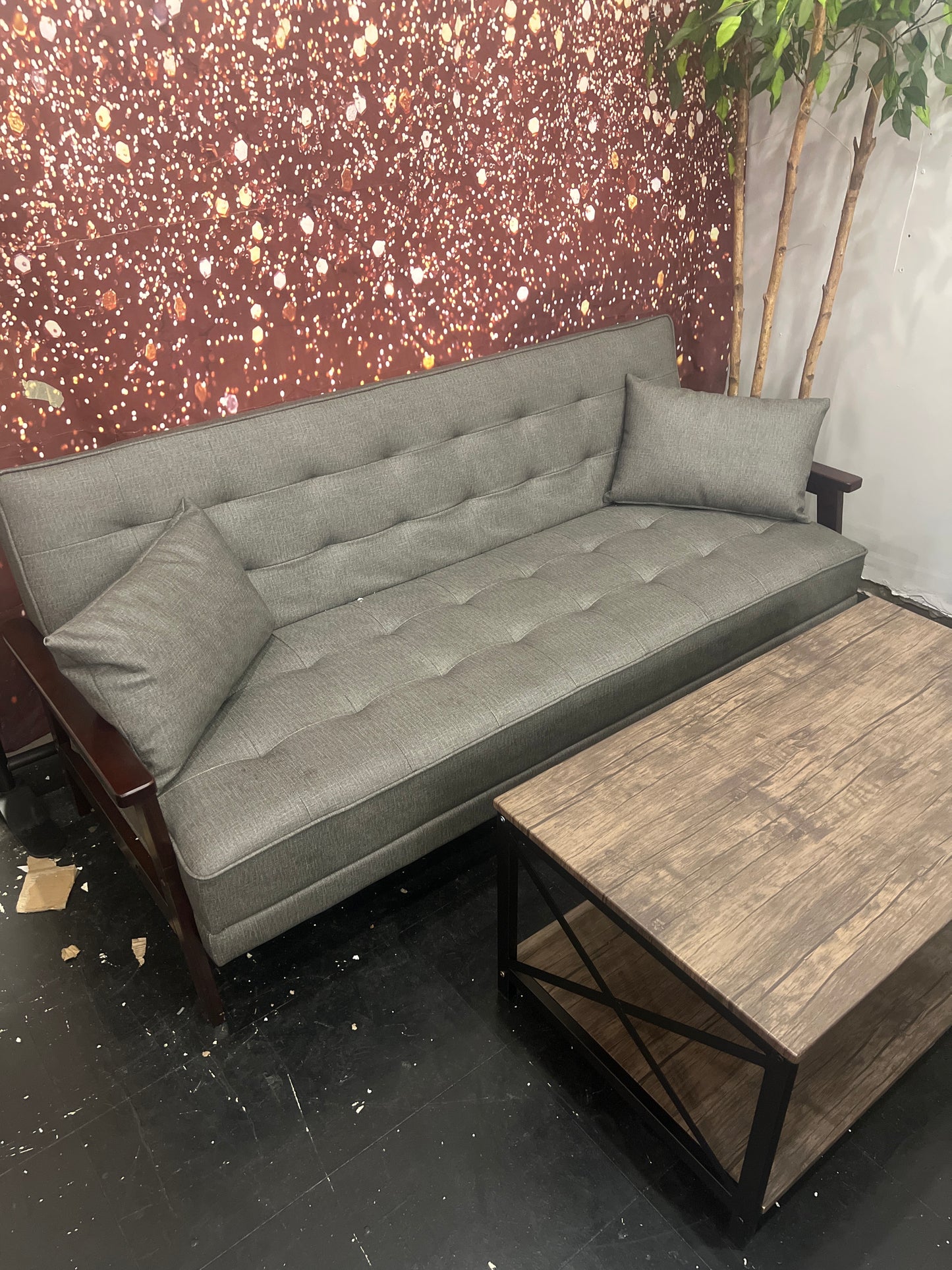 Dark Gray Futon